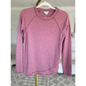 Danskin Mauve Long Sleeve Pullover Lounge Activewear S Cozy Buttery Soft‎ Autumn thumbnail 2