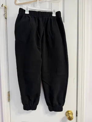 GAP High Rise VintageSoft Relaxed Joggers in black Size: small petite thumbnail 4