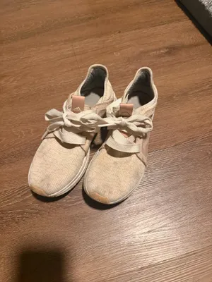 Adidas beige & Cream Slip-On Lace-Up Sneakers thumbnail 2