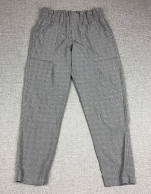 Athleta Pants Womens 2 Gray Plaid Skyline Jogger Woven Elastic Waist Travel thumbnail 1