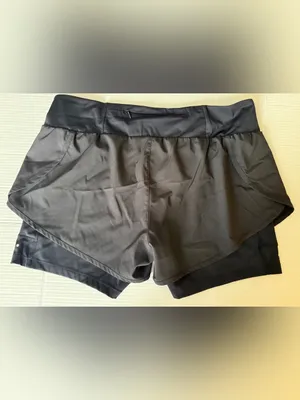 Libin Women's 2-in-1 Running Shorts Black Size XXL Workout Athletic thumbnail 6