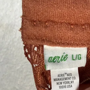 Aerie‎ Rust Orange Floral Lace Halter Bralette Large L/G 3086-8559-263448 thumbnail 2