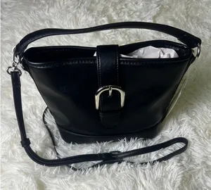 No Boundaries Moto Bucket Bag Black Convertible Crossbody Shoulder Purse NWT thumbnail 1