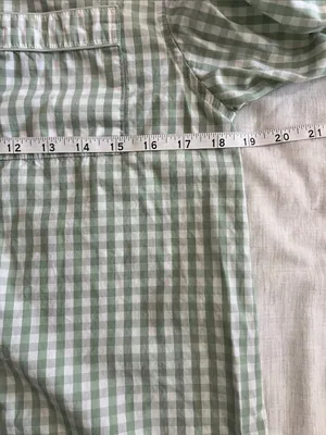 Lake Pajama Shirt Dress Gingham‎ Cotton Nightdress Womens XS thumbnail 4