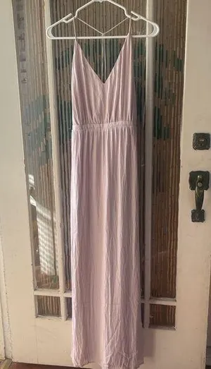 Sadie & Sage Light pink maxi dress with adjustable straps #maxidress size M thumbnail 1
