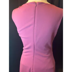 Betsey Johnson Pink Bow Shoulder Asymmetrical Sheath Dress Size 2 thumbnail 5