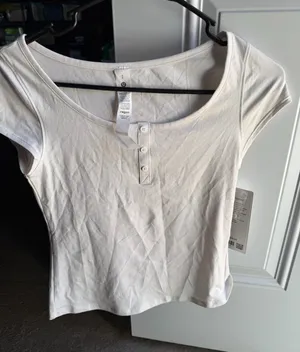 NWT Lululemon Cap Sleeve Henley Tee thumbnail 1