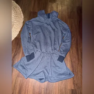 FREE PEOPLE Such A Flirt Romper - Midnight Navy L active winter workout casual thumbnail 5
