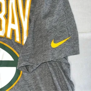 Nike T-Shirt Women's Gray Green Bay Packers XL NFL Football thumbnail 3