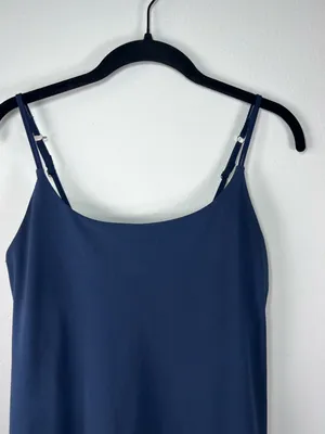 Abercrombie & Fitch Traveler Mini Dress Navy Lined Stretchy Golf Pickleball Sz M thumbnail 2