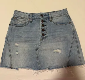 Free People Denim Skirt thumbnail 1