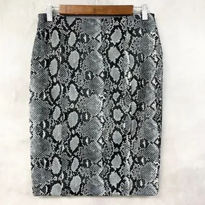 Michael Kors Office Siren Skirt Womens 4 Snakeskin Print Mobwife‎ Grunge Retro thumbnail 2