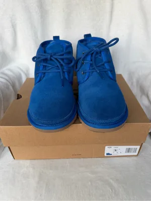 UGG Neumel Women’s Short Suede Boots Cobalt Blue Size 9 thumbnail 4