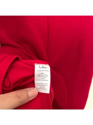 Lulus Red Strapless Corset Bodycon Mini Dress Draped Neckline Size S thumbnail 14