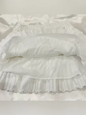 LoveShackFancy Madrid Ruffle Mini Skirt Small White Coquette Feminine Dainty thumbnail 5