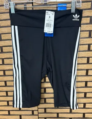 Adidas High Rise Black‎ And White Shorts Size Small thumbnail 1