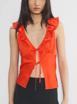 Aritzia Wilfred Tonka Satin Blouse thumbnail 1