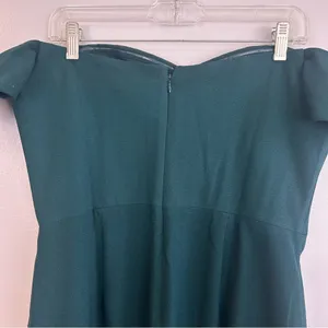 Dress the Population Bailey Pine Green Off the Shoulder Sheath/Bodycon Dress XL thumbnail 8