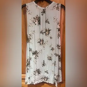 Free People Snap Out of It Tree Swing Tunic Mini Dress Faded Floral‎ Size Medium thumbnail 14