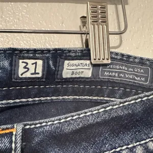 Miss Me Size 31 Signature Bootcut Jeans Y2K Embellished Bling Distressed Denim thumbnail 15