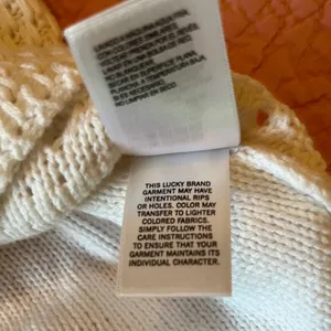 Lucky Brand Long Sleeve White Lightweight Sweater Size L Large thumbnail 9