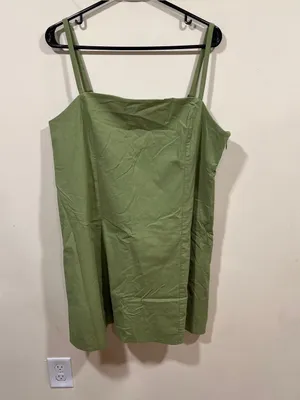 NWT Abercrombie & Fitch square neckline cotton blend XL spaghetti strap Demi thumbnail 4