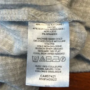 Lou & Grey Heather Gray Ribbed Long Sleeve Top thumbnail 4