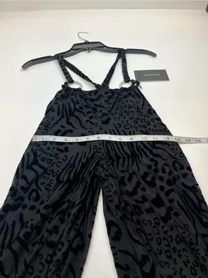 Outcast Jana Pants Black Animal Print Stretch‎ Womens Size Small Low Rise NEW thumbnail 12