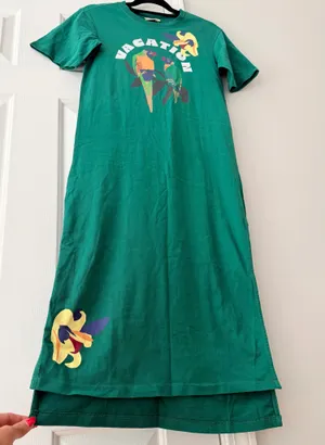 Anthropologie Celandine x Claire Colin Crew-Neck T-Shirt Midi Dress, Size XXS thumbnail 10