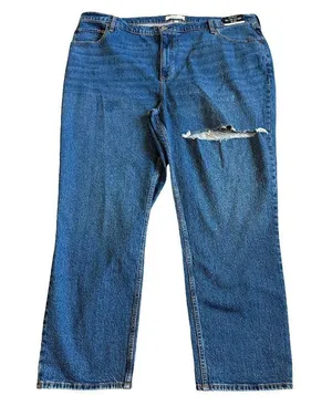 Abercrombie & Fitch The 90s Straight Ultra High Rise Jeans Curve Love 24R NWT thumbnail 1