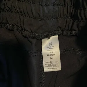 Women's Black Joggers with Drawstring Waist Size M thumbnail 3