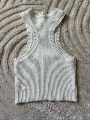 seroya ribbed tank White thumbnail 4