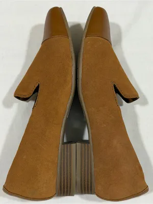 Clarks Women's Two-Tone Tan Suede & Leather Slip-On Flats Sz 8 NWOB thumbnail 6