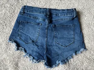 KanCan USA Distressed Denim Shorts Size 13/30 thumbnail 2