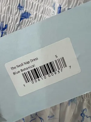 Hill House Home The Nesli Nap Dress Blue Botanical Size S thumbnail 3
