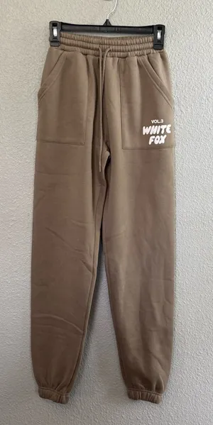 White Fox Vol.3 Logo Joggers Size XXS thumbnail 1