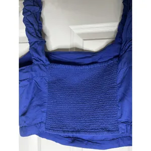 Free People Ashley Cropped Tank OB1716216 Mazarine Blue Motif Women's Xl thumbnail 7