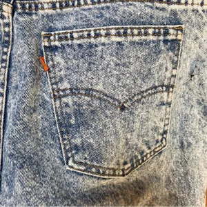 Vintage Levi's Acid Washed Orange Tab 550 Relaxed Taper Jeans Denim 36 X 32 thumbnail 7