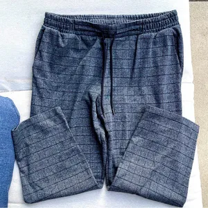 Comfy A new day women's Black plaid/ Checkered pants L large thumbnail 1