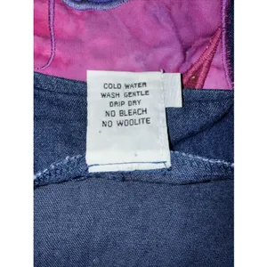 Alfredo's Wife Vintage Denim Tunic‎ Shirt Sz Small Colorful Leopards Folk Art thumbnail 10
