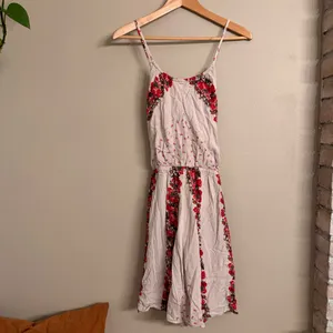 FREE PEOPLE Simona Halter Rose Floral‎ Mini Dress thumbnail 3