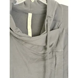 Lululemon Black Wrap Jacket Cowl Neck Asymmetrical Zip Size 12 thumbnail 6