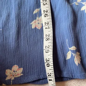 Billabong Blue V-Neck Floral Mini Dress Size Small thumbnail 7