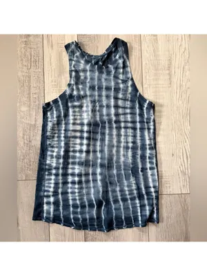 Lululemon All Tied Up Retro Eco Aesthetic Fly Away Tank Cotton Tie Dye 4-6 small thumbnail 2