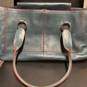 Hype Stylish Blue Leather Tote Bag thumbnail 12