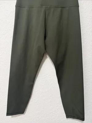 ZOBHA High-Waist Olive Green Leggings Size Medium thumbnail 11