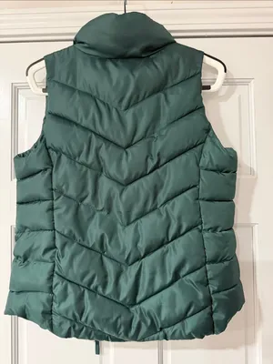 SO Women's Quilted Puffer Vest in Forest Green thumbnail 5