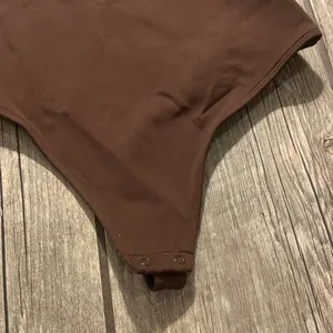 Babaton Contour Square Neck Bodysuit - Chocolate thumbnail 3