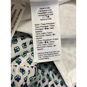 NEW J.Crew White Blue Floral High Waisted Boho Tiered A Line Midi Skirt Size M thumbnail 5