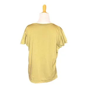 Shein Olive Green Short sleeve Top T shirt Size XL Flutter Sleeve Pull over thumbnail 4